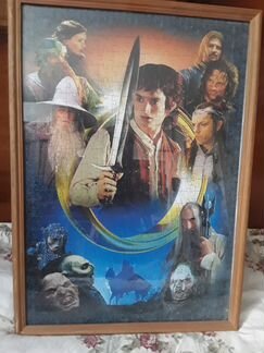 Пазлы в рамке под стеклом