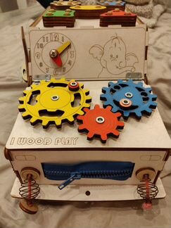 Развивающий автомобиль, сортер, со светом, выключа