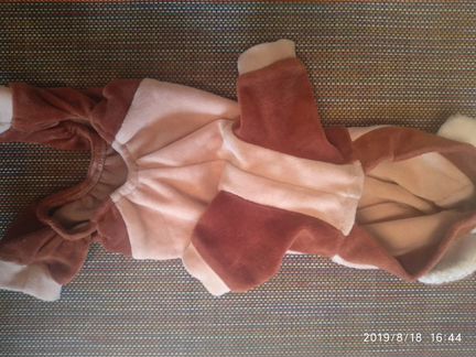 Велюровый комбинезон д/собаки