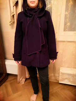 Утеплённые пальто с капюшоном