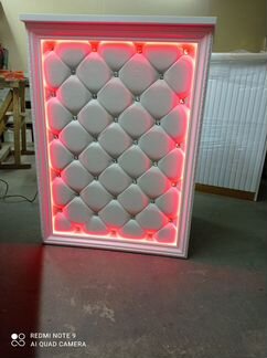 Ресепшн LED с цветной подсветкой. ресепшен стойка