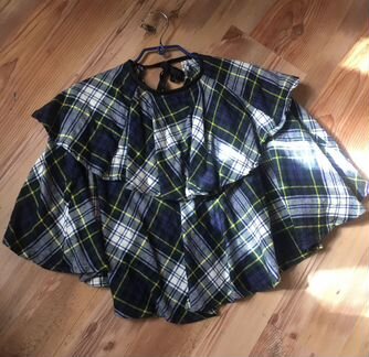 Форма школьная шотландское пончо