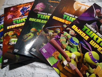 Черепашки-ниндзя мультсериал 5 DVD-дисков 1 сезон