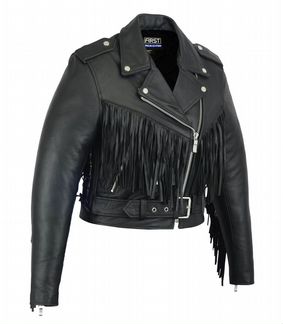 Куртка с бахромой кожаная First L 115 FR