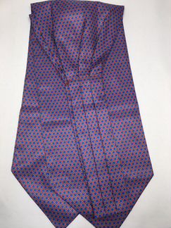 Новый мужской аскот-шейный платок фиолетовый