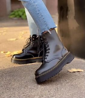 Ботинки Dr martens Jadon Black (кожа)