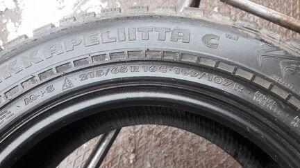 Шина бу 215-65-16 Nokian Hakkapeliitta C Van