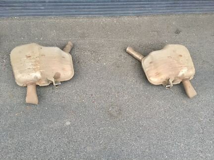 Резонаторы задние Audi A4 b9 задние банки Ауди