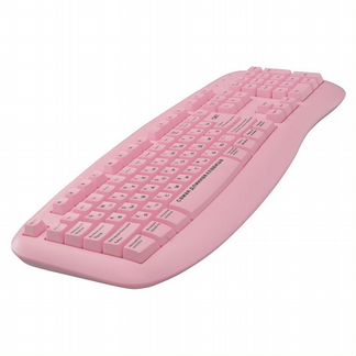Клавиатура sven blonde розовая, USB, проводная