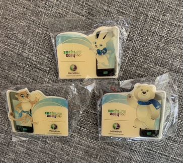 Значки олимпийские Сочи 2014