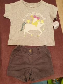 Шорты next и футболка crazy8 98 см