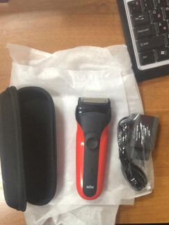 Бритва braun series 3 красная электробритва браун