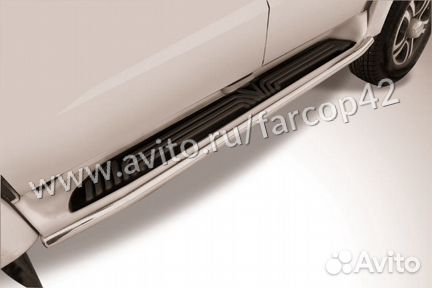 Защита штатного порога d42мм. UAZ pickup (2014)