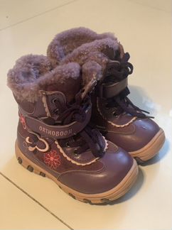 Ортобум зимние ботинки orthoboom детские девочки