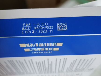 Контактые линзы Bausch&Lomb -6.0