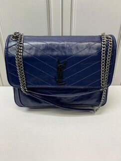 Новая сумка через плечо Saint Laurent Niki синяя