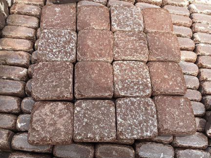 Брусчатка из лемезита, бордовая