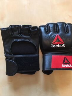 Перчатки для мма reebok кожаные шингарды