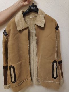 Дубленка мужская из эко-меха 50-52 размер