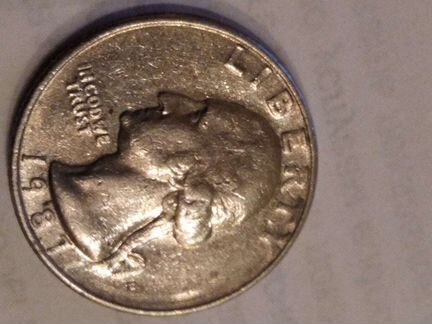 Liberty Quarter dollar