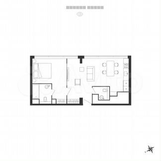 Апартаменты-студия, 54.2 м², 13/26 эт.