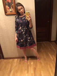 Платье вельветовое 42-44