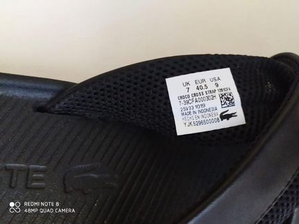 Шлёпанцы, Lacoste 40 новые оригинал