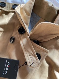 Абсолютно новый тёплый тренч