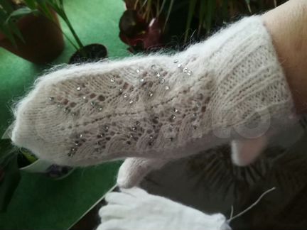 Варежки пуховые