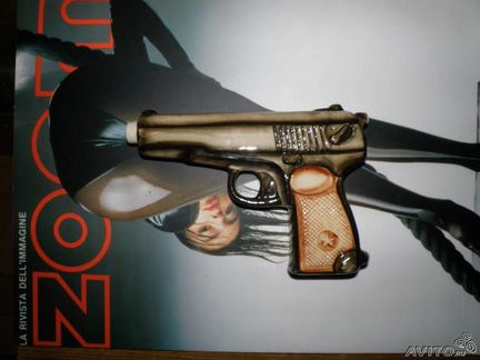 Бутылка-пистолет керамическая