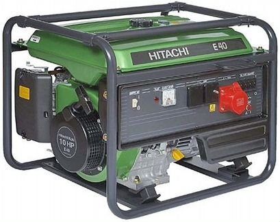 Бензиновый генератор hitachi E40 (3P)