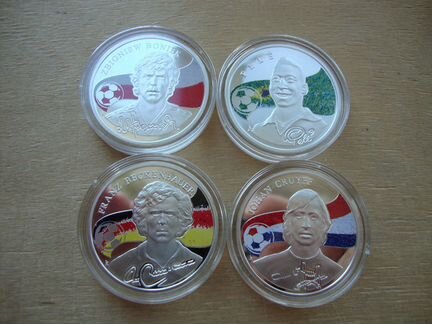 Армения 100 драм 2008-2010 Короли футбола 6 шт