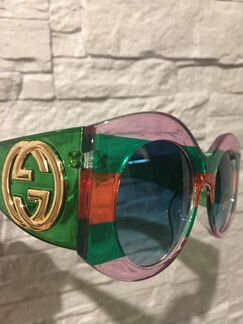Очки gucci красные с зеленым арт.1-54