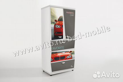 Шкаф Z Z 5 бмв красный