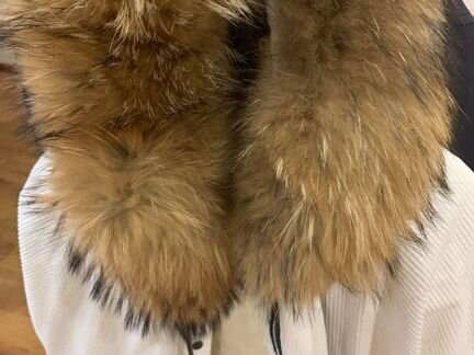 Парка вельвет тёплая