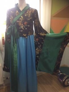 Платье кимоно атласное японское Размер