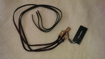 Пояс кожаный Dolce Gabbana