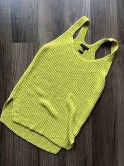 Вязаная Майка борцовка XS Massimo Dutti