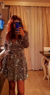 Платье Вечерние С Пайетками Шикарное