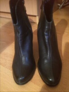 Кожаные ботильоны