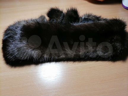 Повязка на голову из норки