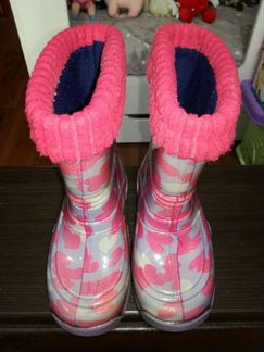 Сапоги резиновые для девочки 25 размер