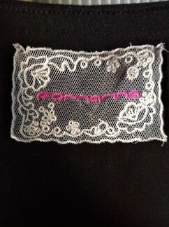 Платье fornarina XS чёрное мини Италия