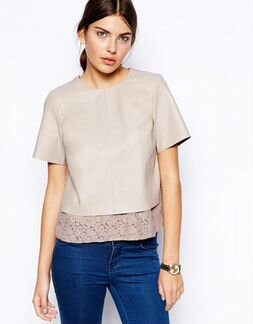 Топ, натуральная кожа ASOS